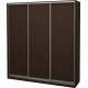 Three-door wardrobe Roko 209.2x242x60 cm chipboard Wenge Oak (20200024339)