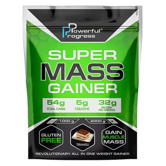 Gainer Powerful Progress Super Mass Gainer 2 kg Tiramisu