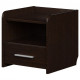 Bedside table for the bedroom T 1 400x400x400 mm wenge chipboard dark color Everest