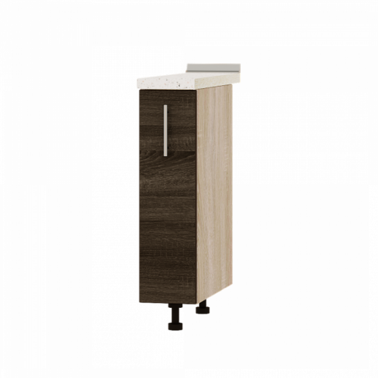 Kitchen Optima module Bottom with cargo H81-200 Oak Sonoma Truffle - Sonoma 20x47x82 cm