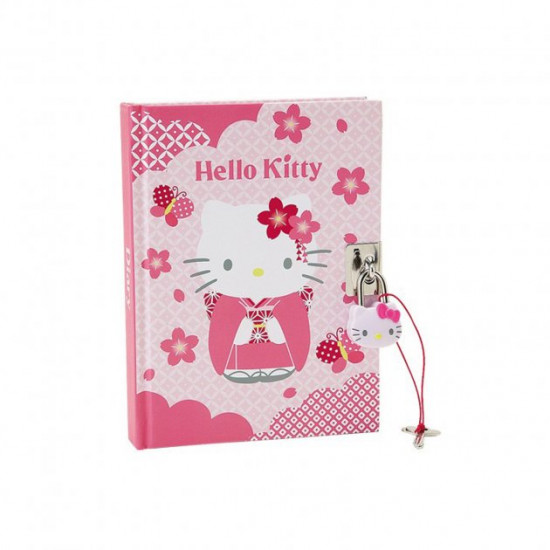 Lockable Notepad Hello Kitty Sanrio Pink 881780475741