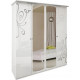 Bedroom Miro-Mark Bohemia Art Deco White gloss (23075)