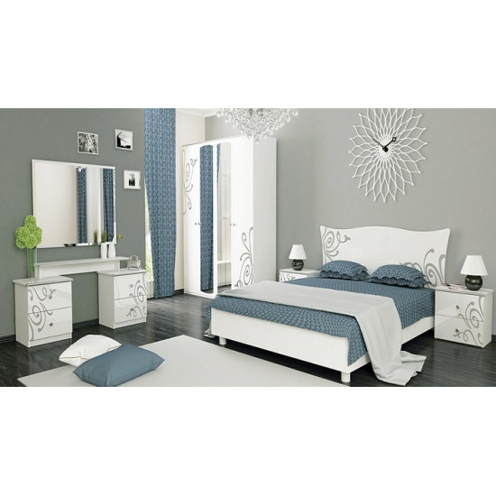 Bedroom furniture set Miro-Mark Boheme White gloss (30897)