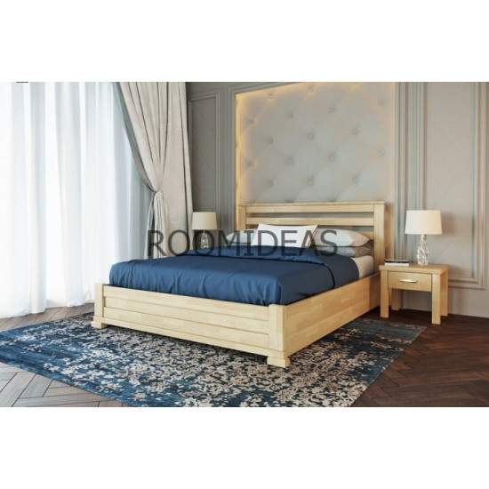 Bed Lord with PM Shield Beech LION Natural beech 160x200 cm