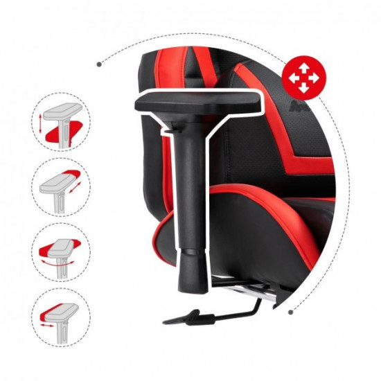 Computer gaming chair ZANO FALCOR RED + Mouse pad