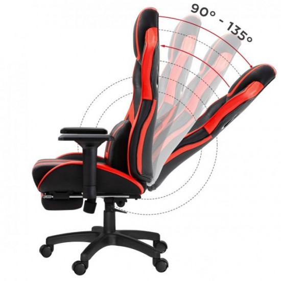 Computer gaming chair ZANO FALCOR RED + Mouse pad