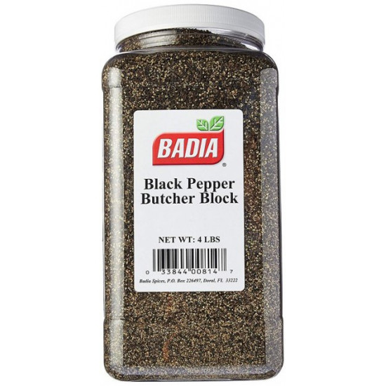 Black pepper Badia Butcher block coarsely ground 1810 g (033844008147)