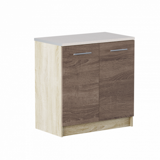 Kitchen module Eco Bottom 800 with worktop Combi Oak Sonoma Truffle 80x46x85 cm