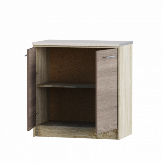 Kitchen module Eco Bottom 800 with worktop Combi Oak Sonoma Truffle 80x46x85 cm