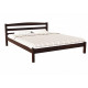 Double wooden bed L-230 180x190 walnut Skif