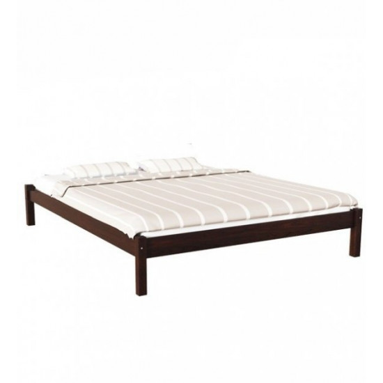 Double wooden bed without headboard L-24 Skif 120x200 walnut