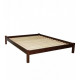 Double wooden bed without headboard L-24 Skif 120x200 walnut