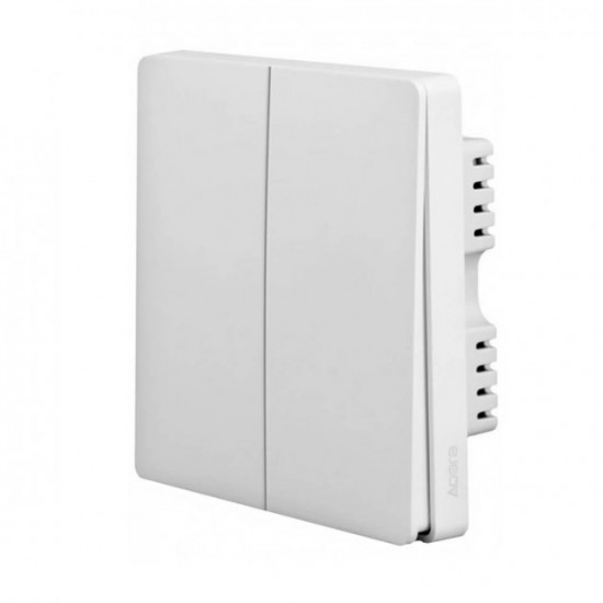 Вимикач з нульовою лінією Aqara Light Switch Line-Neutral Double-Button QBKG12LM AK016CNW01