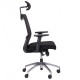 Office chair AMF Install Black/Alum (Synchro mechanism/plastic + aluminum/fabric + mesh) (544877)