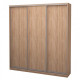 Three-door wardrobe ROKO 209.2x45x242 cm chipboard Sonoma Oak (20200025408)