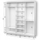 Three-door wardrobe ROKO 209.2x45x242 cm Mirror White (20200027195)