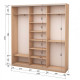 Three-door wardrobe ROKO 179.2x45x242 cm chipboard Milk Oak (20200025250)