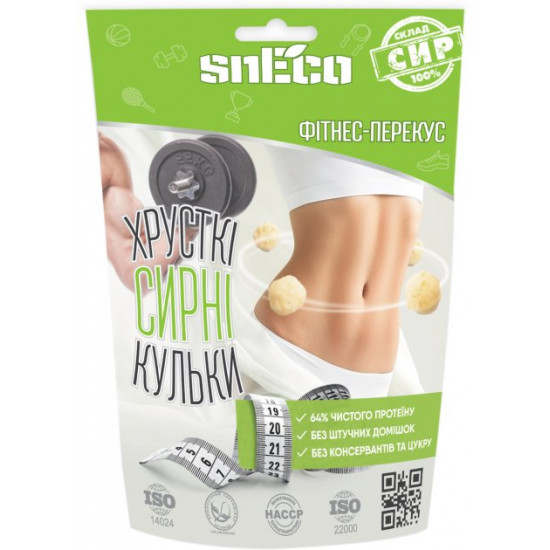 Crispy dried cheese snEco Fitness 28 g (4823095806212)