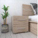 Bedside table with 2 drawers RedWood Sydney W400*H420*D400 Sonoma Oak RLST11sonoma