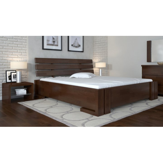 One-and-a-half bed Arbor Drev 120x190 Domino wood beech Walnut Dark