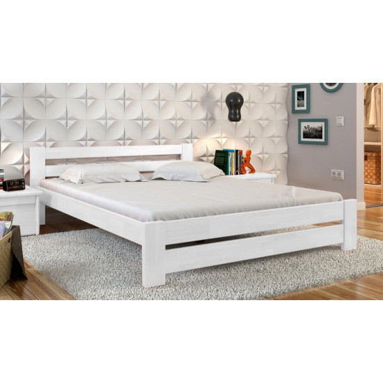 Double bed 140x200 Symphony Arbor Drev pine wood White