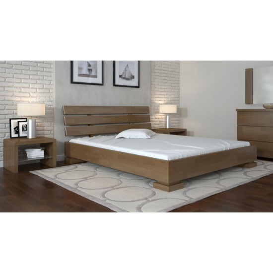 Double bed 160x190 Premier Arbor Drev beech wood Walnut