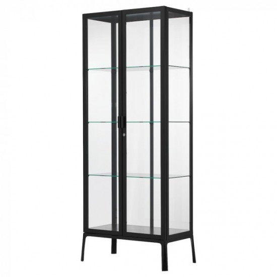 Wardrobe glass / display case IKEA MILSBO 73x175 cm anthracite (303.964.48)