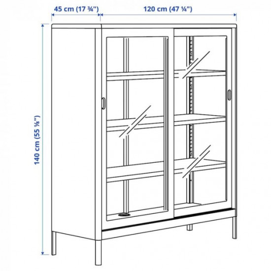 Сервант IKEA IDASEN 120х140 см (904.963.84)