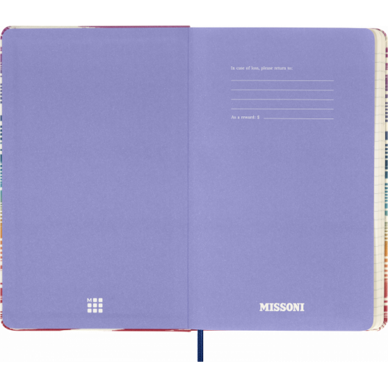 Notebook Moleskine Missoni 13 x 21 cm 240 lined pages Canvas (8051575589706)