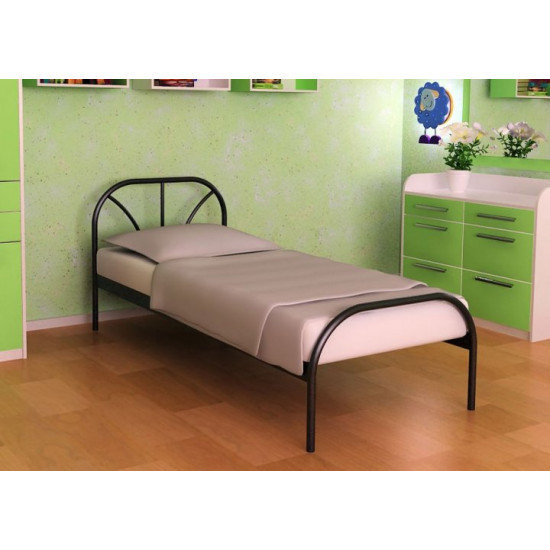 Metal single bed Metakam RELAX-1 190X90 black mat