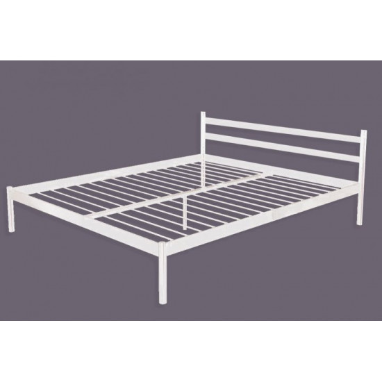 One-and-a-half metal bed Metakam COMFORT-1 190x140 White