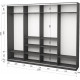 Four-door wardrobe Roko 238.4x242x45 cm chipboard + Mirror Gray (20200027302)