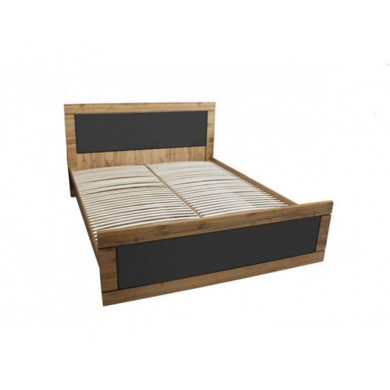 Double bed 160x200 Tahoe Viorina-Deko chipboard color oak Tahoe/graphite