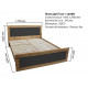 Double bed 160x200 Tahoe Viorina-Deko chipboard color oak Tahoe/graphite