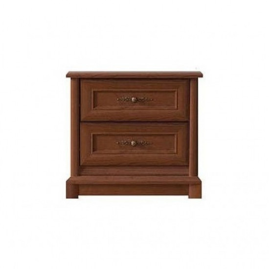 Bedside table Sonata 2S /570x385x535 made of chipboard, chestnut color Gerbor Holding