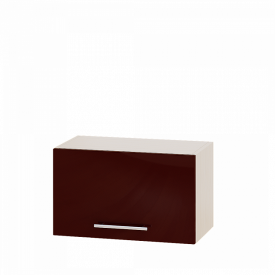 Kitchen Modern Module Top Under Hood B15-600 Bordeaux Gloss - Milk Oak 60x30x36cm