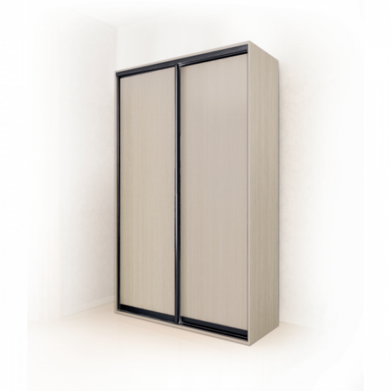 Two-door wardrobe in the living room facade made of chipboard 110x45 cm Modern