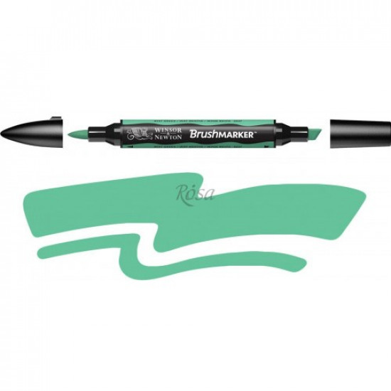  Маркер Winsor & Newton Brushmarker 1 мм зеленый мятный (0204223)