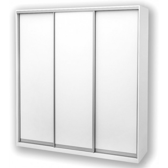 Three-door wardrobe Roko 179.2x242x60 cm chipboard White (20200027443)