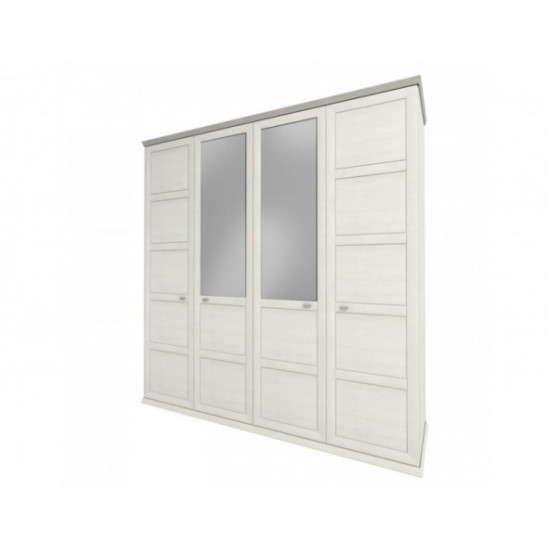 Hinged wardrobe Sokmé Oregon 4D 204.2x208.8x60 Pino Aurelio/Madagascar Nelson