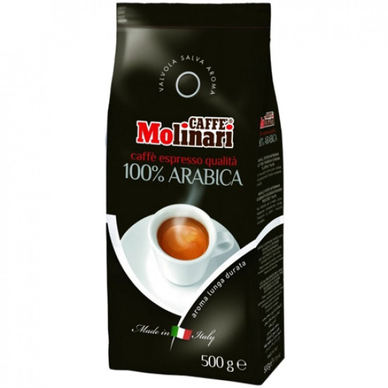 Кава Caffe Molinari Arabica 100% у зернах 500 г