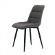 Chair for kitchen, cafe, bar, restaurant Glen metal black/fabric gray graphite Concepto