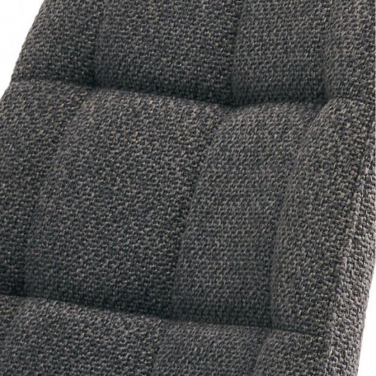 Chair for kitchen, cafe, bar, restaurant Glen metal black/fabric gray graphite Concepto