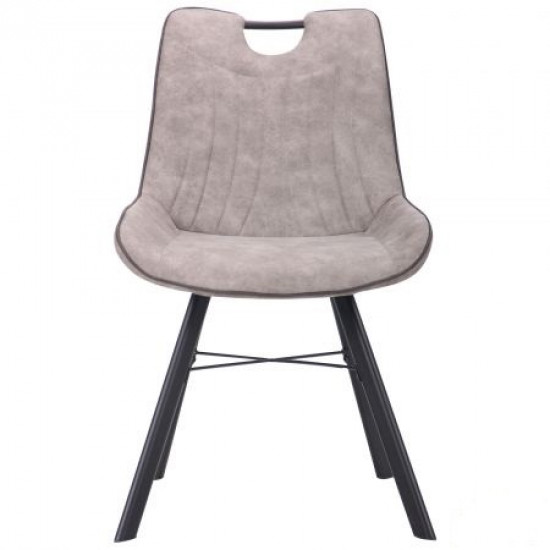 Dining chair Hazer black/cowboy taupe AMF