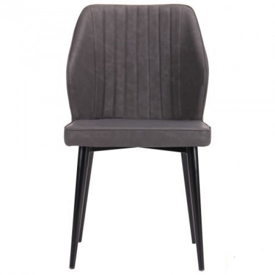 Dining chair Michigan black/nubuck basalt AMF