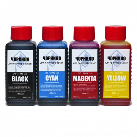 Ink set for Epson L3101 Ink-mate printer 4 x 100 ml