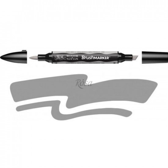  Маркер Winsor & Newton Brushmarker 1 мм серый теплый (0204132)