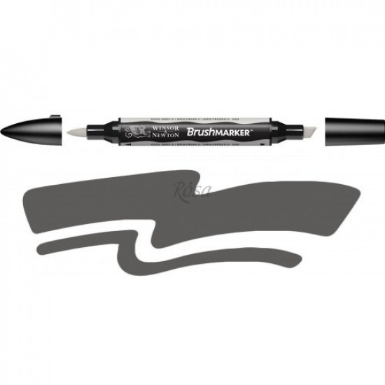 Маркер Winsor & Newton Brushmarker 1 мм сірий холодний (0204160)