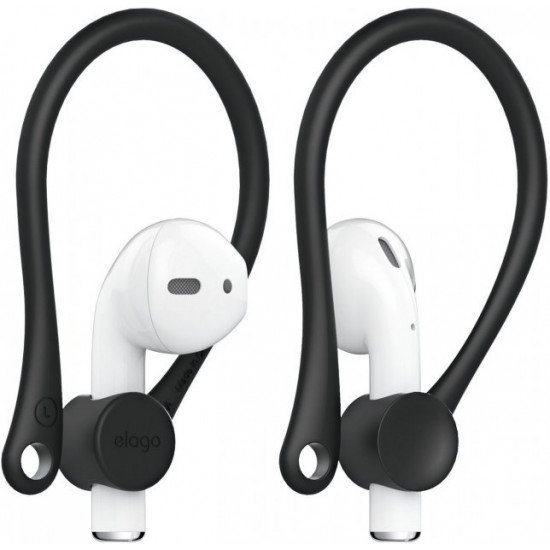  Держатель Elago Earhook для AirPods Black (EAP-HOOKS-BK)