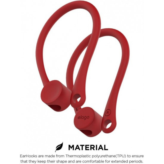 Elago Earhook for AirPods Red (EAP-HOOKS-RD)